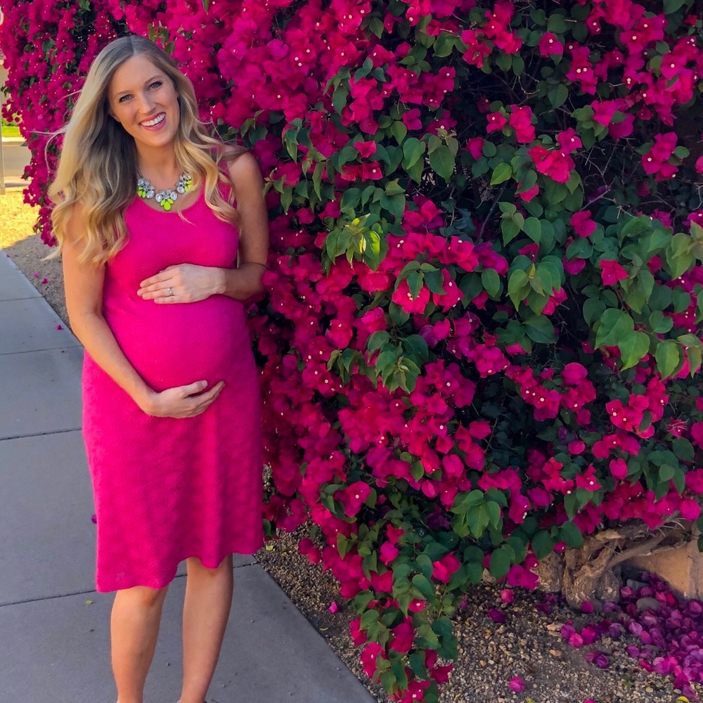 Pink maternity dress - Picture 1 of 2